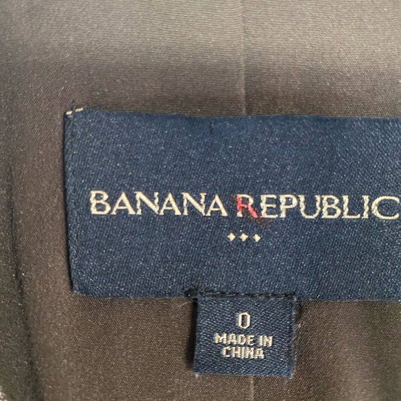 Banana Republic Dark Brown Lined Blazer Women’s Size 0 - Picture 3 of 4